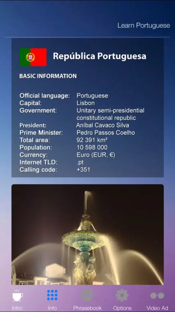 Capturas de pantalla de Learn PORTUGUESE Fast and Easy - Learn to Speak Portuguese Language Audio Phrasebook and Dictionary App for Beginners