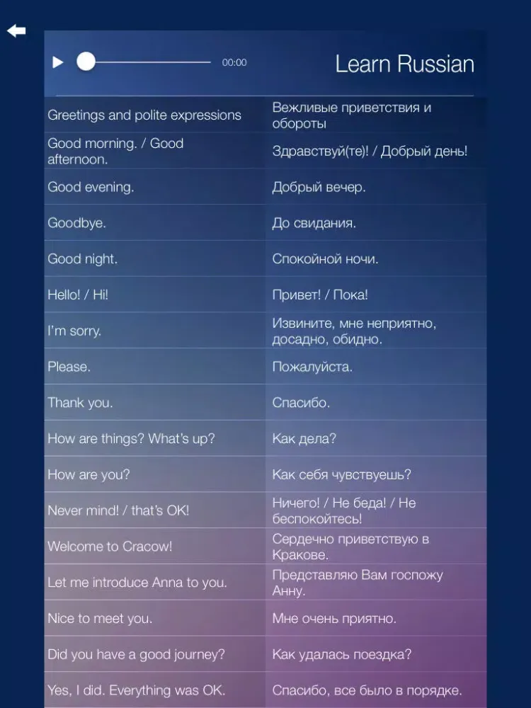 Learn RUSSIAN Fast and Easy - Learn to Speak Russian Language Audio Phrasebook and Dictionary App for Beginners iPad 应用截图