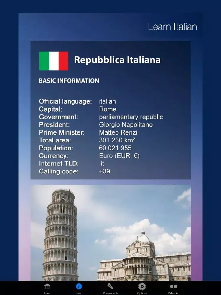 Learn ITALIAN Fast and Easy - Learn to Speak Italian Language Audio Phrasebook and Dictionary App for Beginners iPad Screenshots