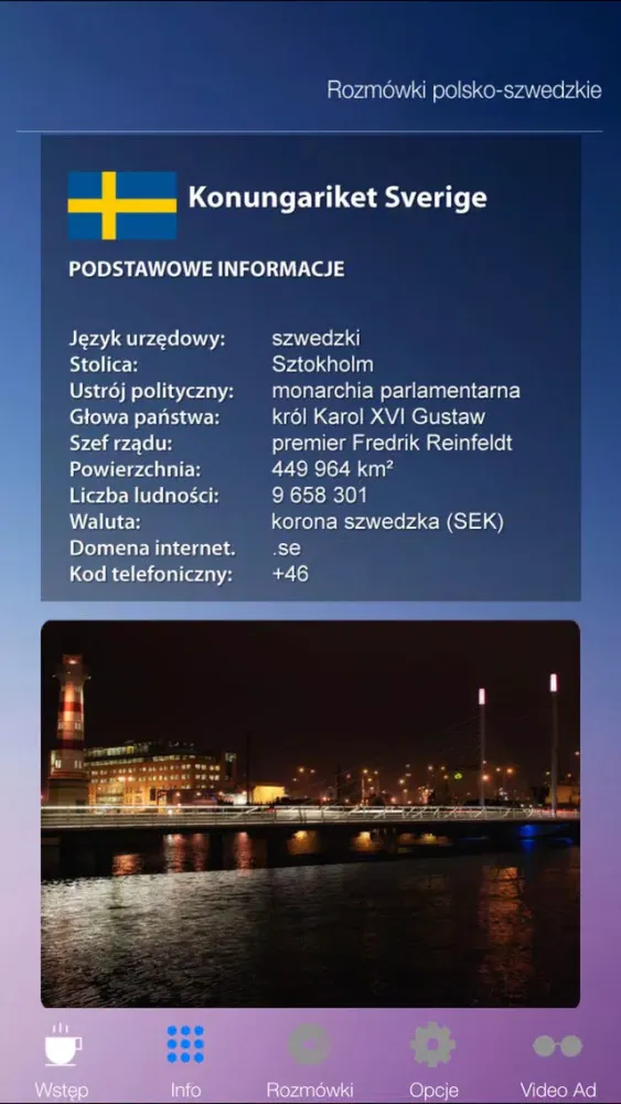 Capturas de tela do Rozmówki polsko-szwedzkie - nauka języka szwedzkiego