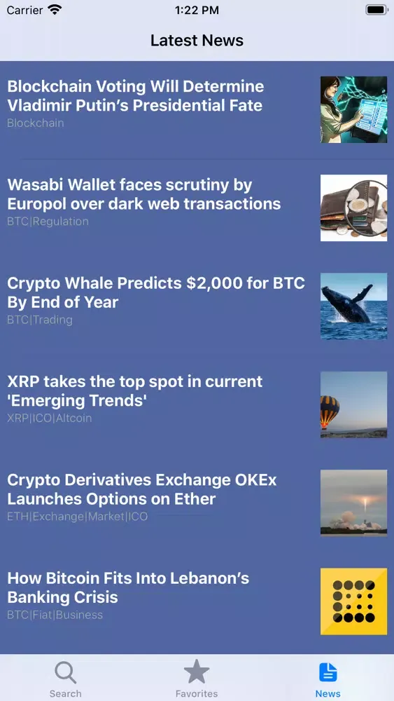 Cryptocurrencies স্ক্রিনশট