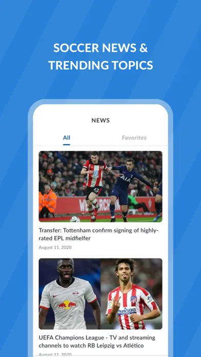 Live Soccer TV: Scores & Stats स्क्रीनशॉट