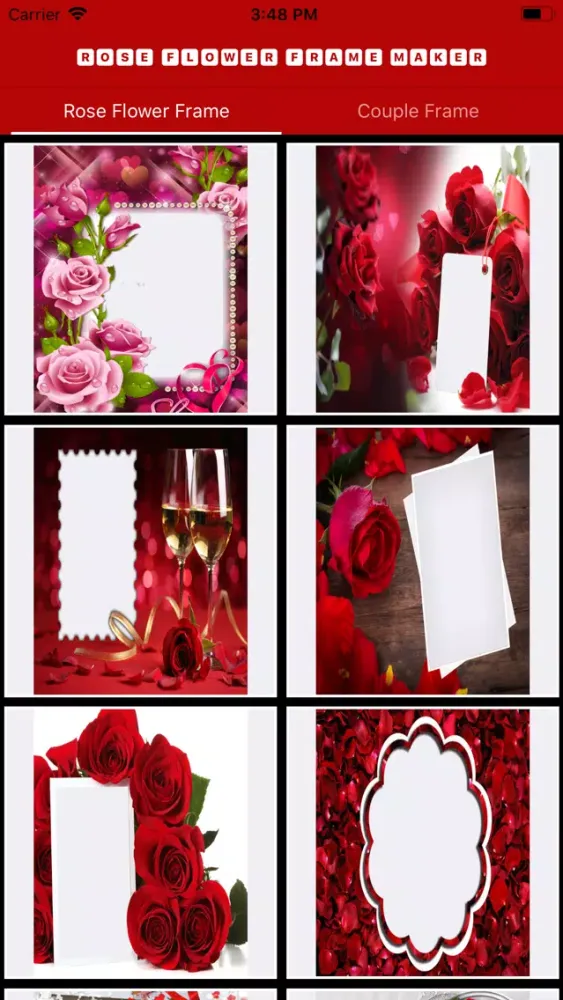Rose Flower Frame Photo Editor Screenshots