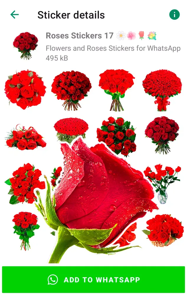 Roses Stickers Screenshots
