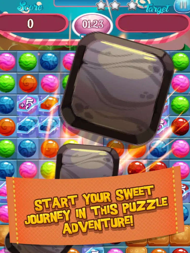 Maximum Candy Burst - Match The Same Color Candy To Burst This Puzzle Game iPad  स्क्रीनशॉट