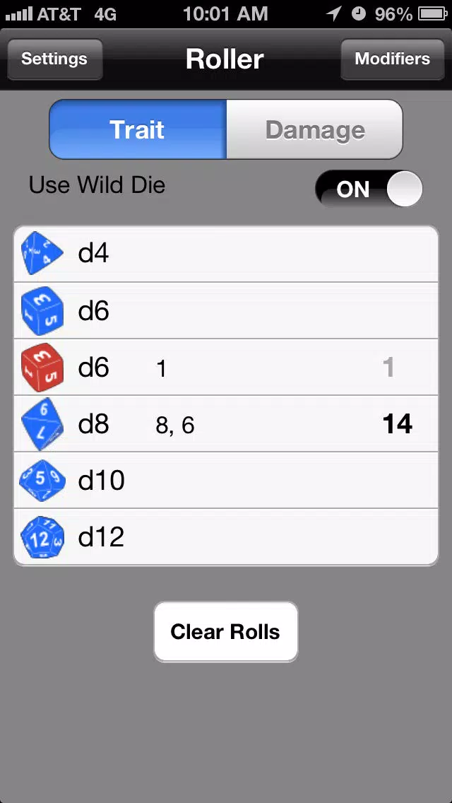 Savage Worlds Dice Roller应用截图