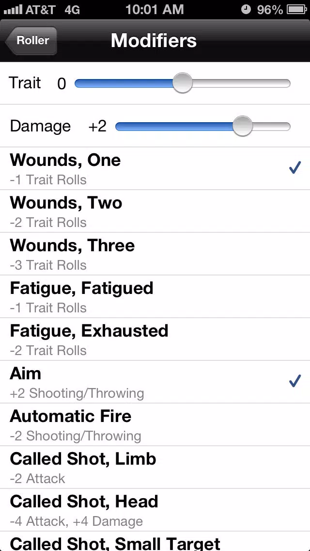 Savage Worlds Dice Roller应用截图