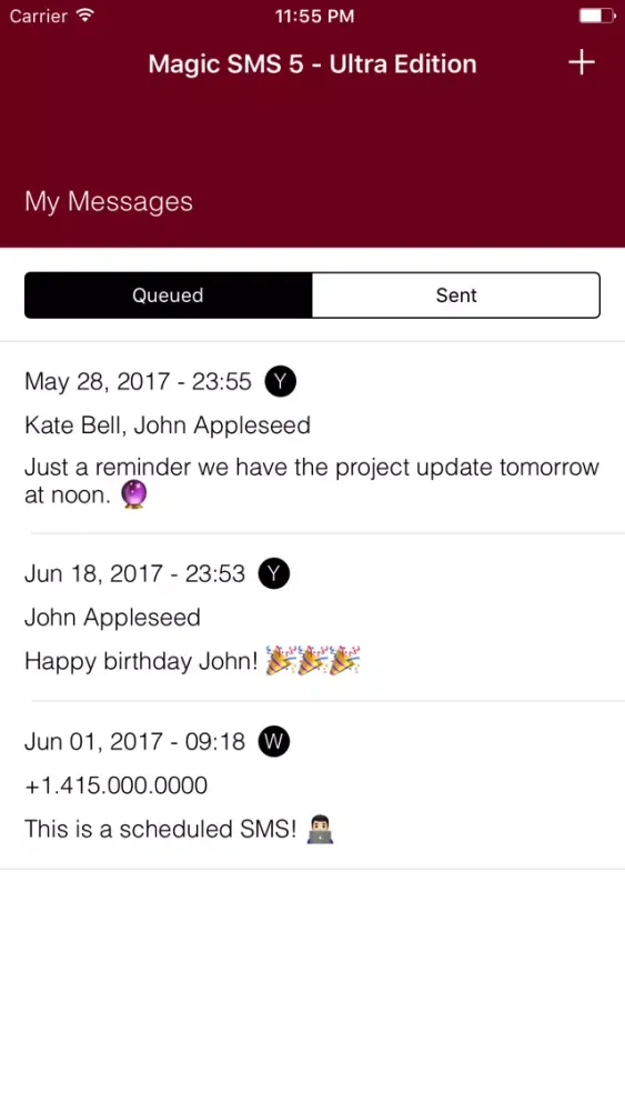 Magic SMS 5 Ultra Edition: Schedule Text Messages سکرین شاٹس