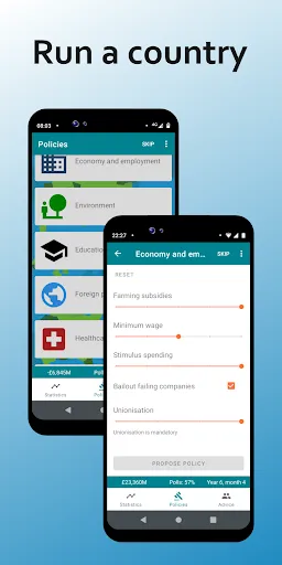 Politics Game - RandomNation স্ক্রিনশট