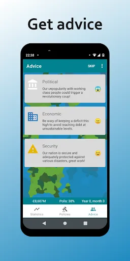Politics Game - RandomNation স্ক্রিনশট