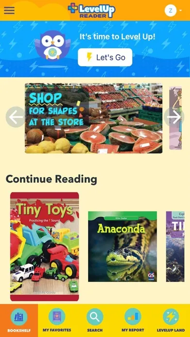 LevelUp Reader Screenshots