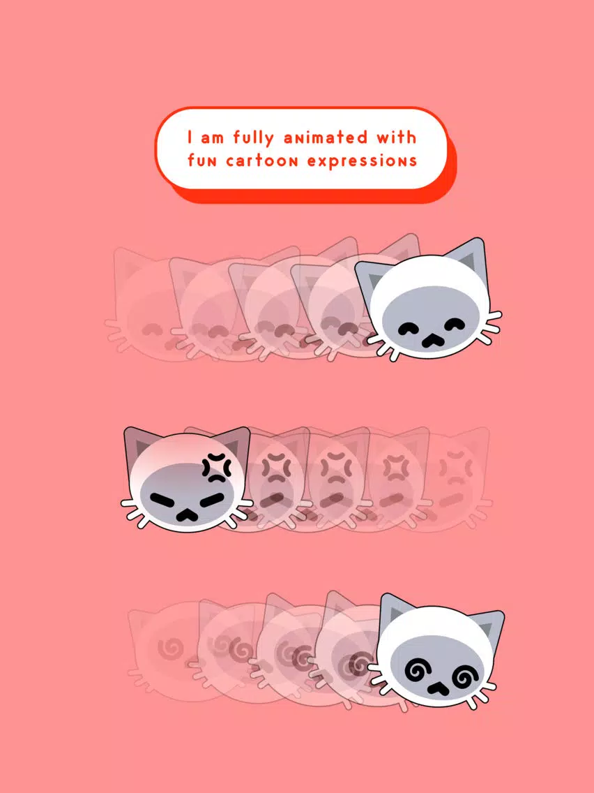 Gnocchi Animated Cat Stickers iPad  Screenshots