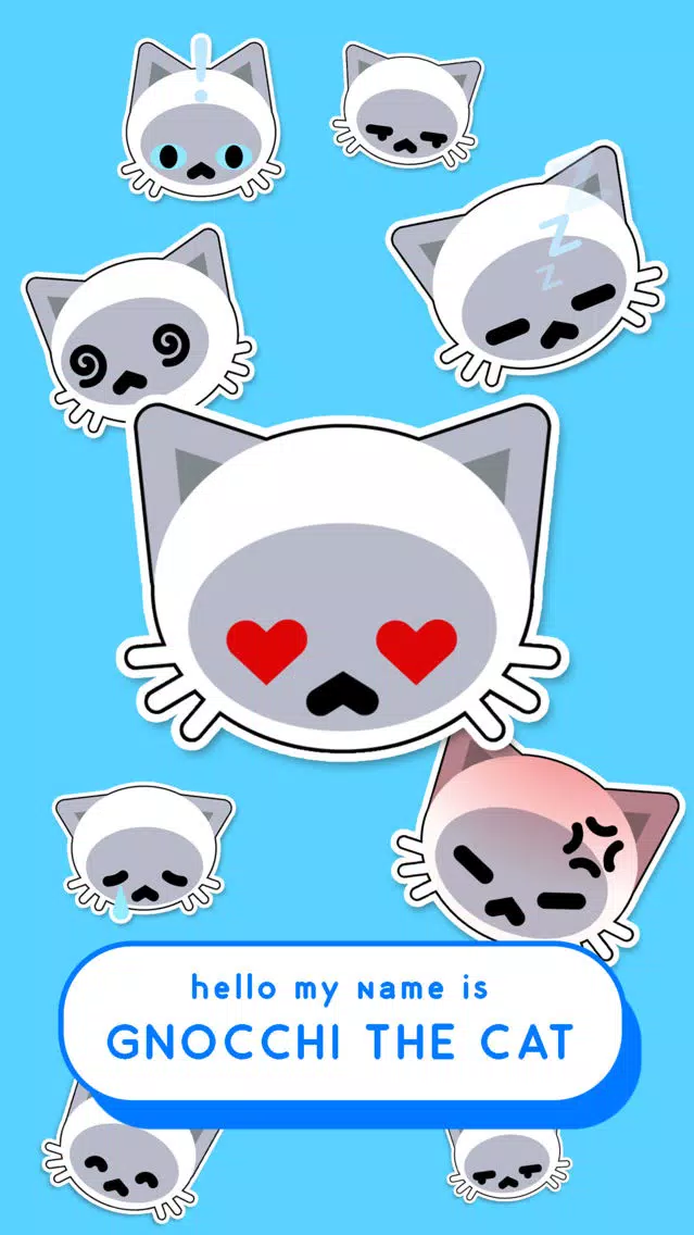Gnocchi Animated Cat Stickers Screenshots