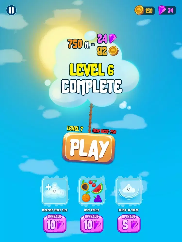 Ảnh chụp màn hình của Cloud Boy! iPad 