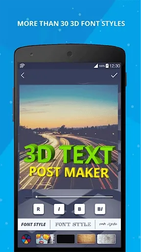 Zrzuty ekranu 3D Name on Pics - 3D Text