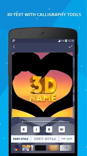 Zrzuty ekranu 3D Name on Pics - 3D Text