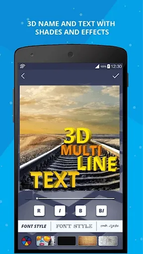 Zrzuty ekranu 3D Name on Pics - 3D Text