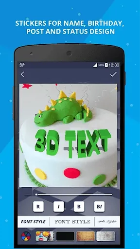Zrzuty ekranu 3D Name on Pics - 3D Text