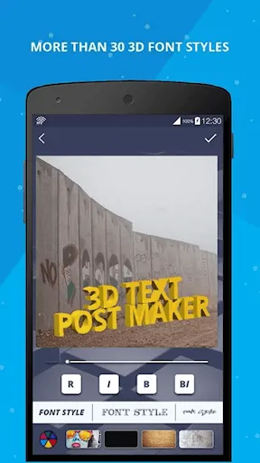 Zrzuty ekranu 3D Name on Pics - 3D Text