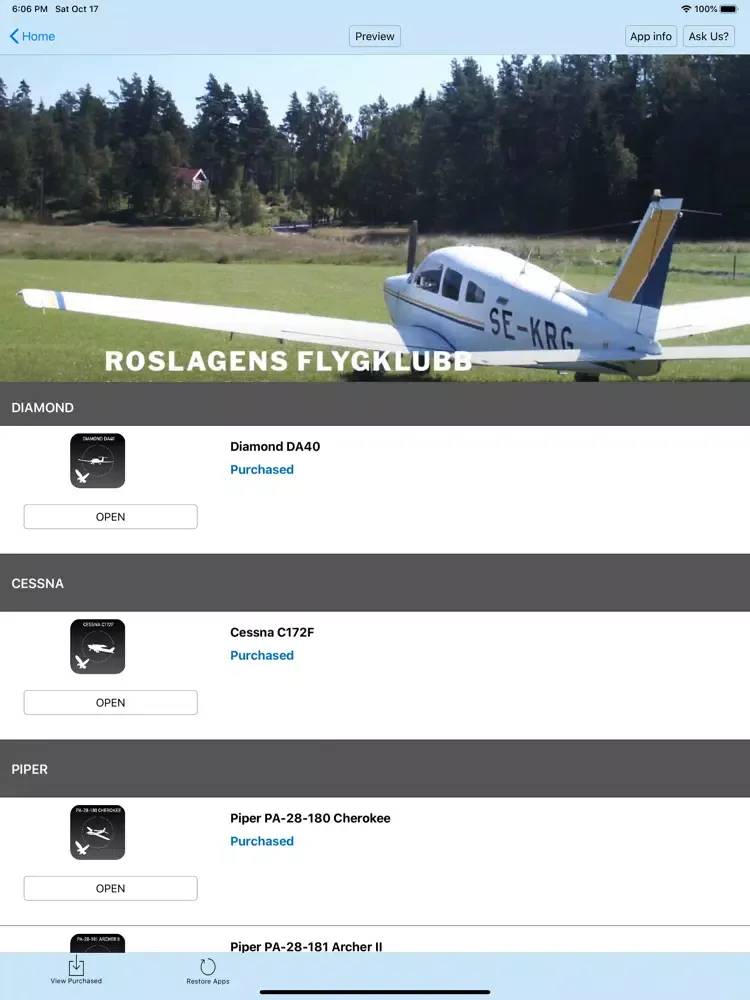 تصاویر Roslagens Flygklubb Study Apps iPad 