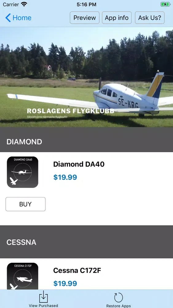 تصاویر Roslagens Flygklubb Study Apps