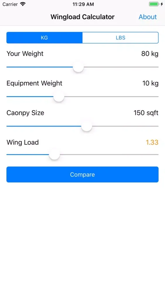 Capturas de pantalla de Wingload for Skydiving