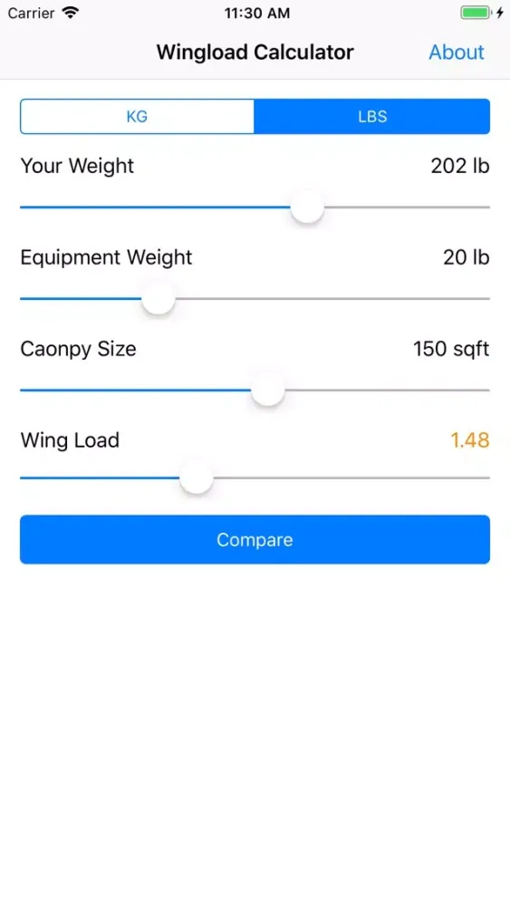 Capturas de pantalla de Wingload for Skydiving