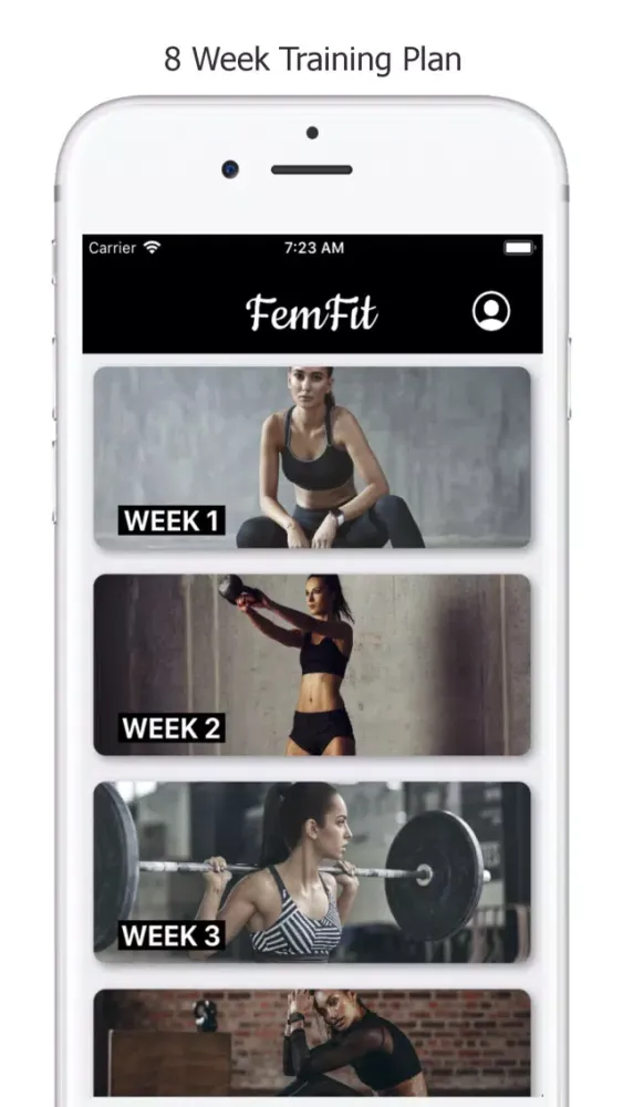 Screenshot di FemFit