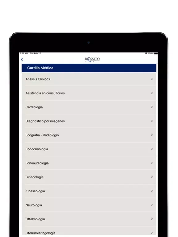 ROSSITO iPad 應用截圖