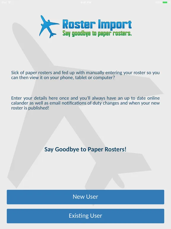Roster Import iPad  سکرین شاٹس