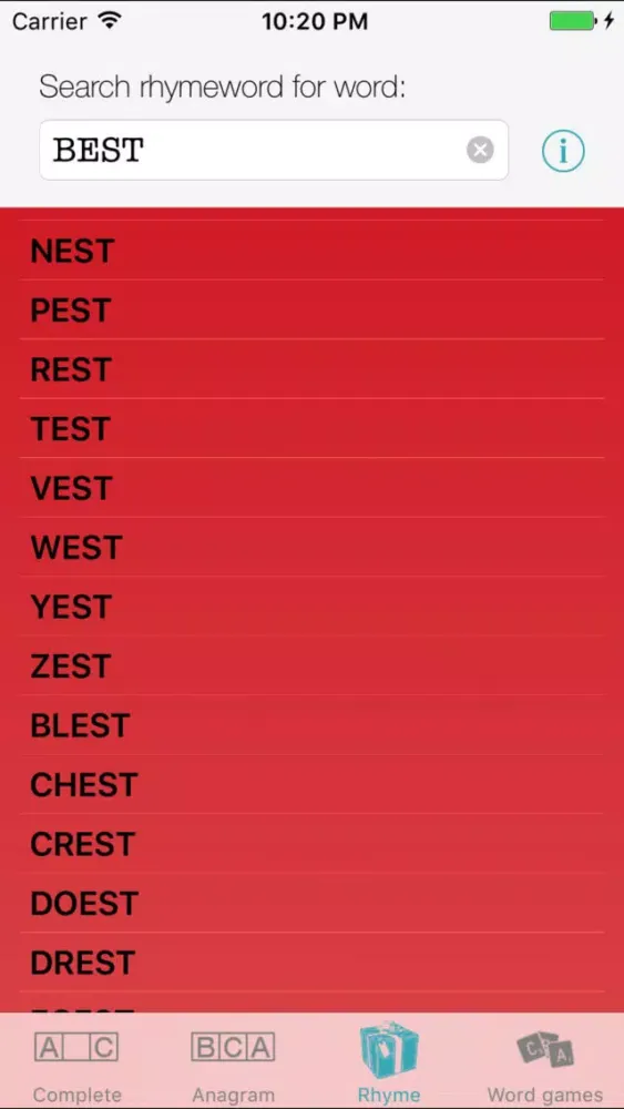 English Words स्क्रीनशॉट