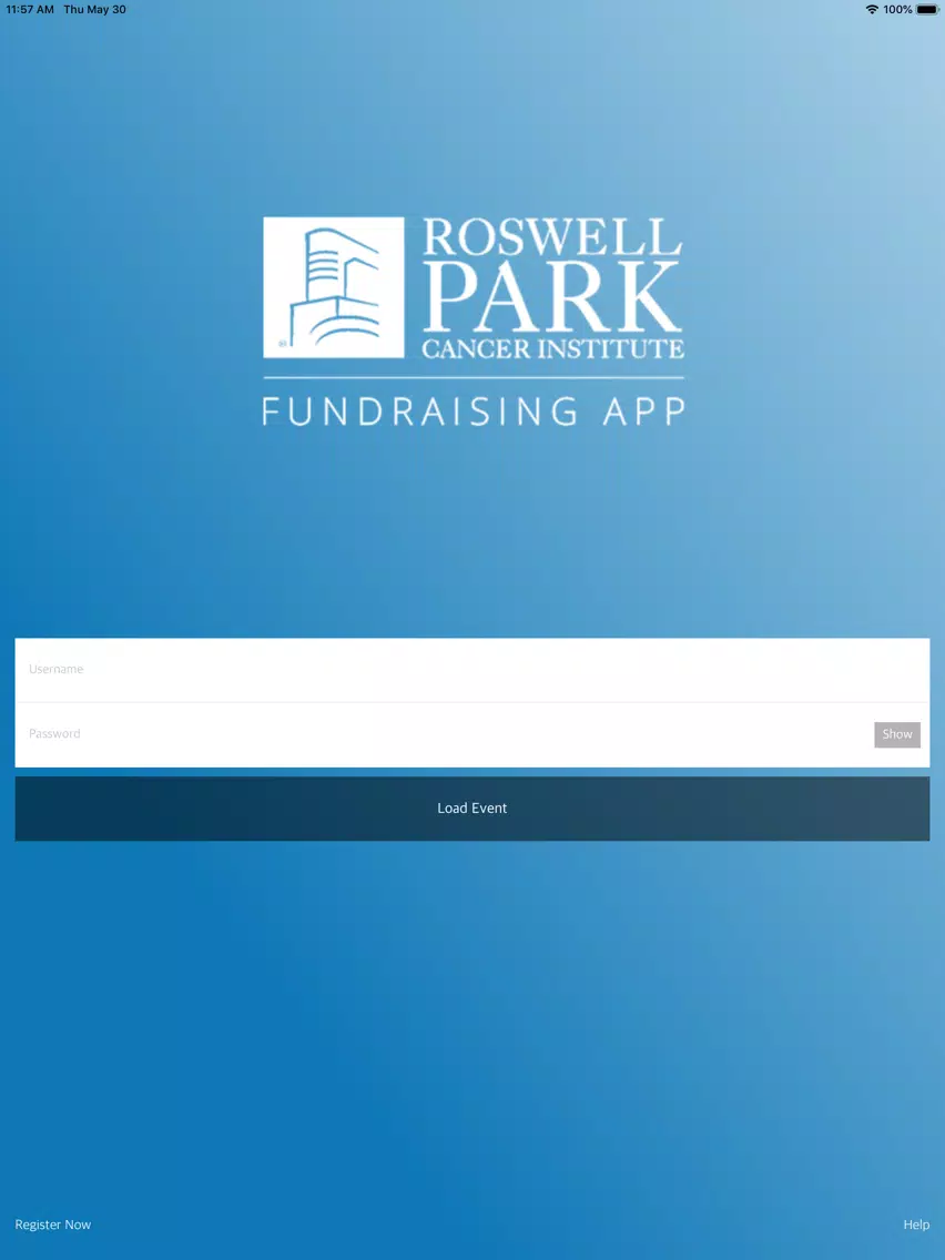 Zrzuty ekranu Fundraising for Roswell Park iPad 