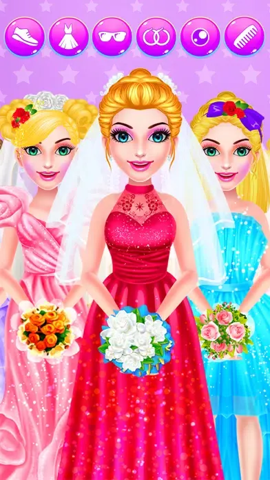 Tangkapan skrin Princess at Wedding Hair Salon