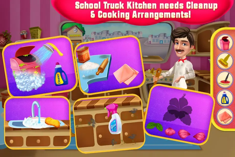 Captures d'écran de Food Truck Cooking & Cleaning