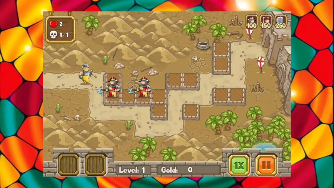 Capturas de tela do Crusader Defense 2