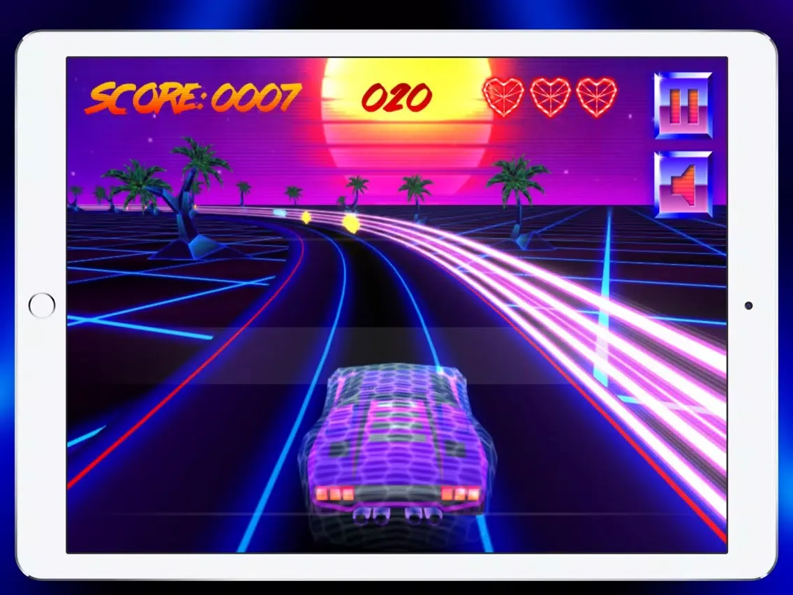 Capturas de tela do Neon rival gears racing iPad 