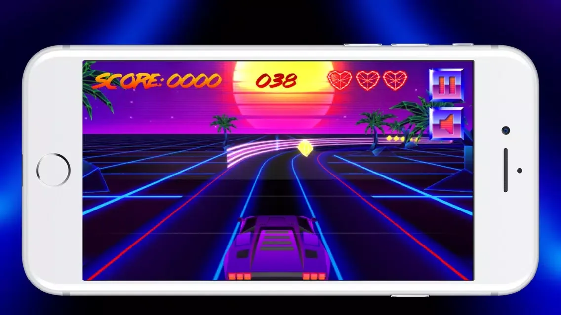 Capturas de tela do Neon rival gears racing