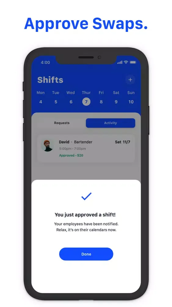 Swapr. Screenshots