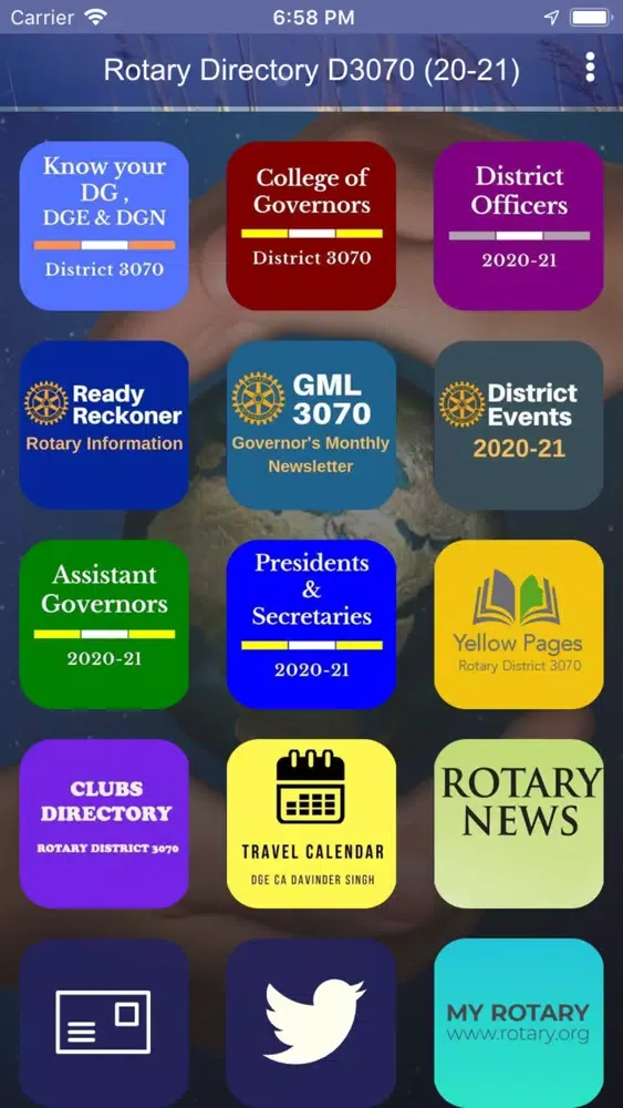 Zrzuty ekranu Rotary Directory D3070 (20-21)