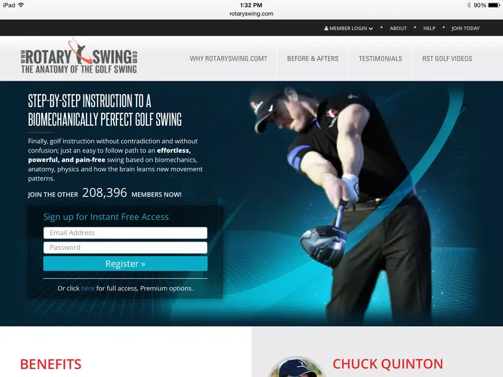 Скриншоты Rotary Swing Golf Instruction Videos iPad 