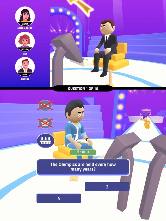 Tangkapan layar Millionaire Runner! iPad