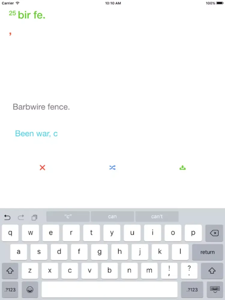Anagramatizer - A simple tool for creating and saving anagrams. iPad  スクリーンショット