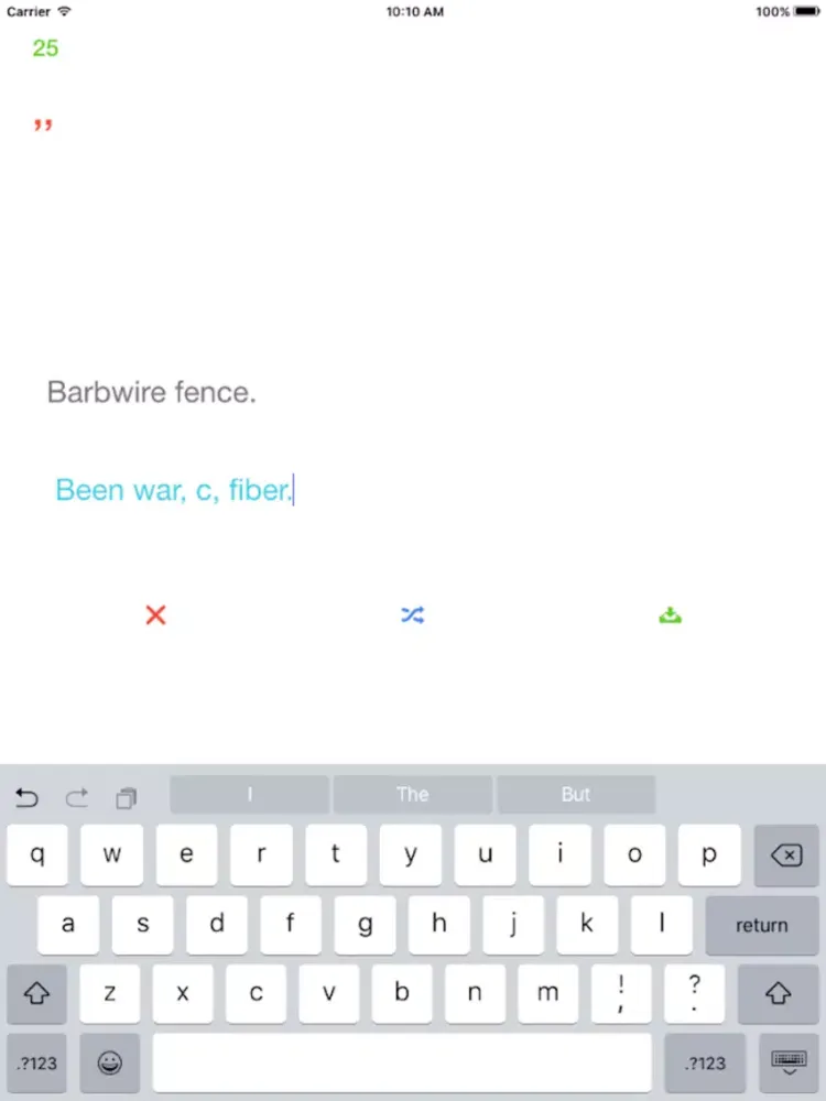 Anagramatizer - A simple tool for creating and saving anagrams. iPad  スクリーンショット