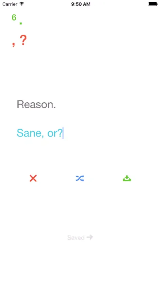 Anagramatizer - A simple tool for creating and saving anagrams. スクリーンショット