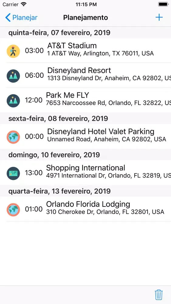 Roteiro em Orlando سکرین شاٹس