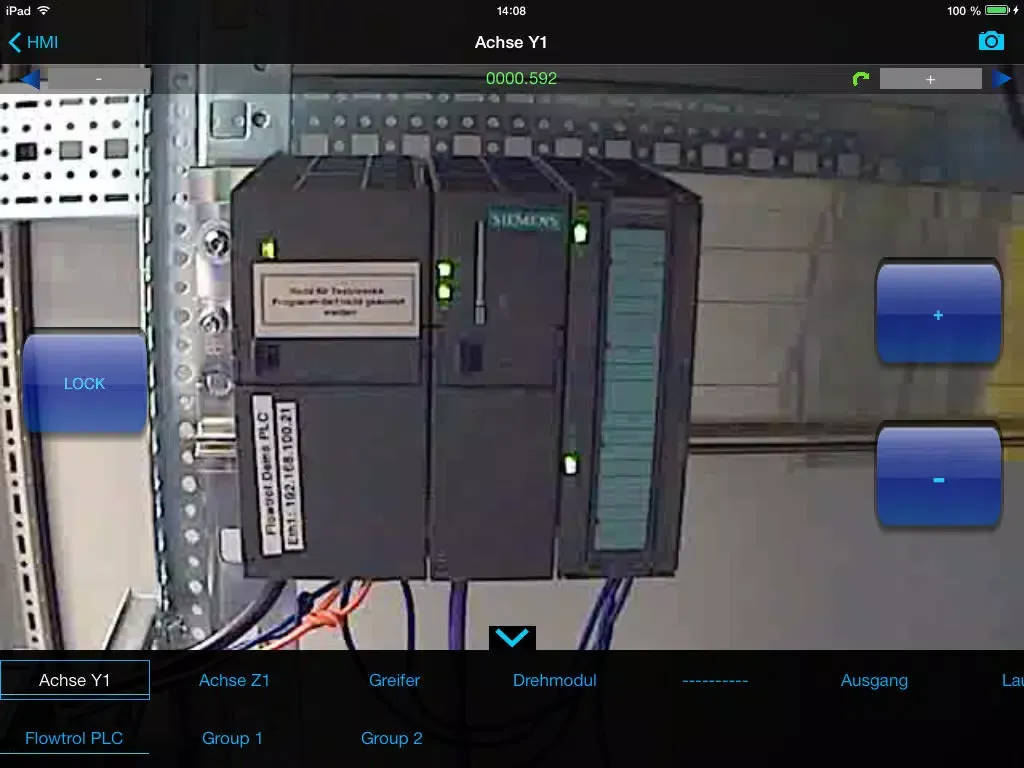 Capturas de pantalla de Flowtrol HMI Lite iPad 