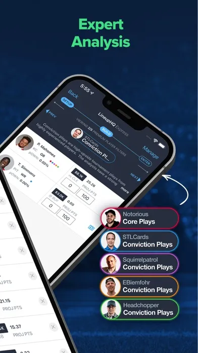 صور LineupHQ FanDuel DFS Optimizer
