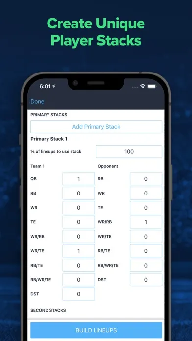صور LineupHQ FanDuel DFS Optimizer