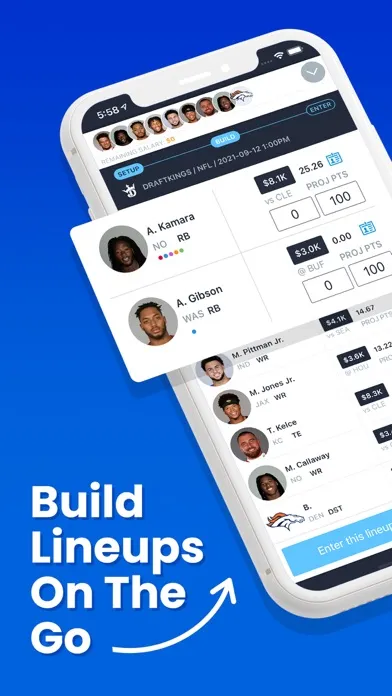 RotoGrinders Daily Fantasy Screenshots