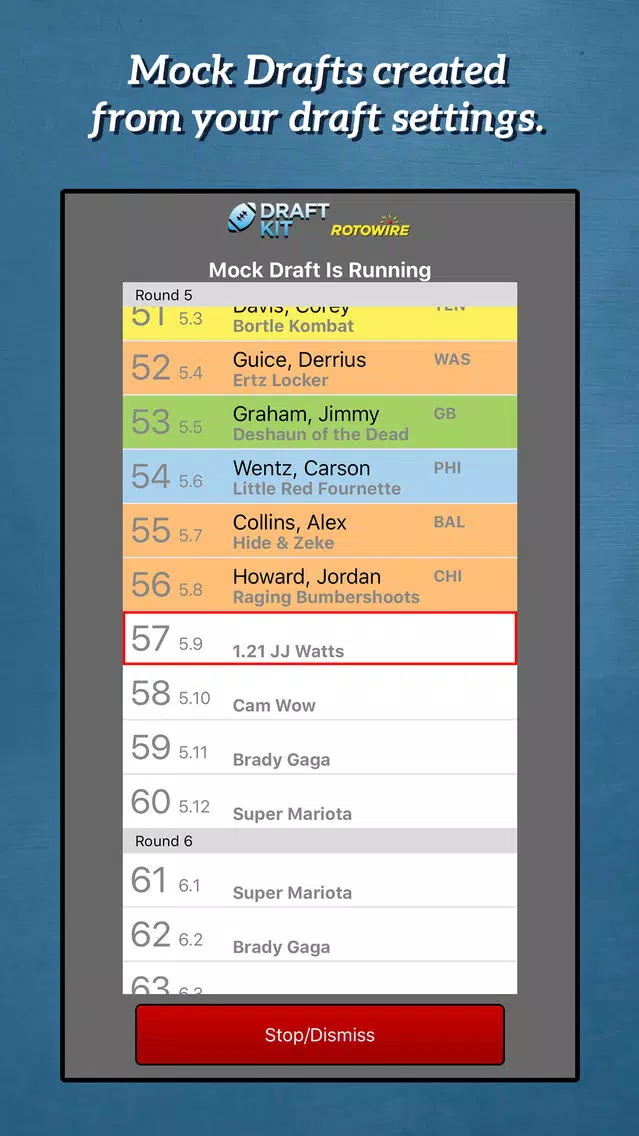 Fantasy Football Draft Kit '18 Screenshots